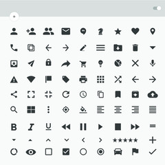 Web, application icon vector pack