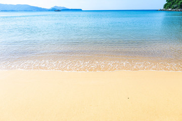 Summer beach, Paradise island in South of Thailand, Phuket island, Holiday and vacation destination in Asia, clean beach