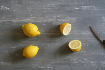 Two lemons and half