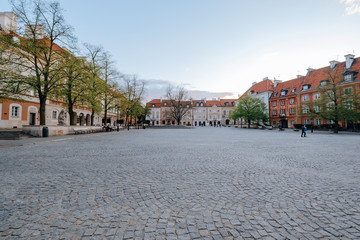 New town market square in Warsaw, Poland