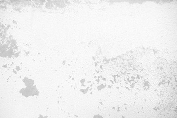 White Peeling Painting on Concrete Wall Texture Background.