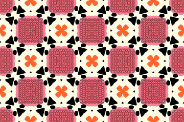 geometric textile design seamless repeat pattern illustration.