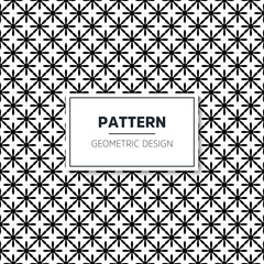 Seamless geometric black and white pattern