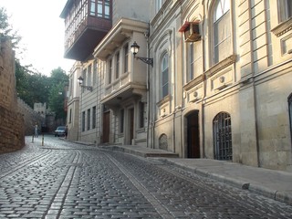 street in the old town of Baku