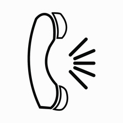 Fototapeta premium Transparent vector phone icon. Phone icon illustration.