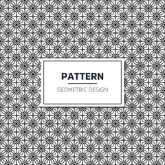 Seamless geometric black and white pattern