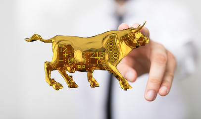 Economy and disease as an economic pandemic fear and coronavirus fears or virus Outbreak and Stock market selling as a sick financial health business recession concept with 3D illustration elements..