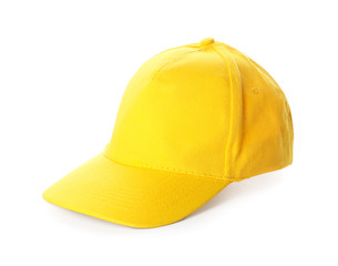 Blank cap on white background