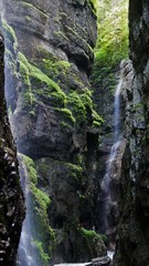 Rauschendes Wasser der Partnachklamm bei Garmisch