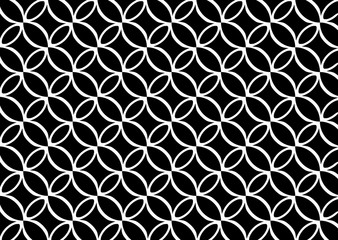 illustration seamless pattern with flowers on black 