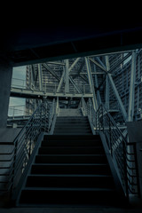 Escaleras de hierro arquitectura