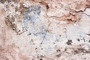 Texture of a concrete wall with cracks and scratches which can be used as a background