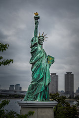 Replica of the Statue of Liberty in Odaiba Bay, Tokyo