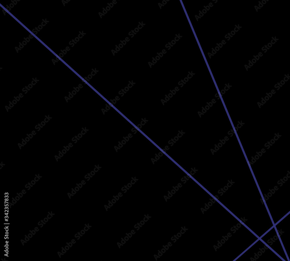 Fototapete blue glowing line and curve element on a black luxury abstract background for text and message desig