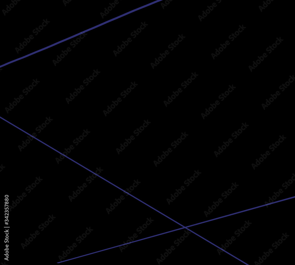 Fototapete blue glowing line and curve element on a black luxury abstract background for text and message desig