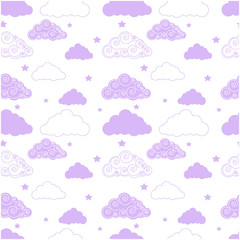 seamless background with clouds