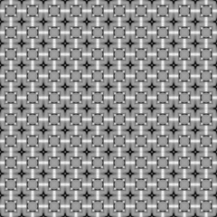 Black and white geometric mosaic detailed seamless textured pattern background