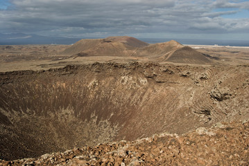 volcanic landscape in lanzarote