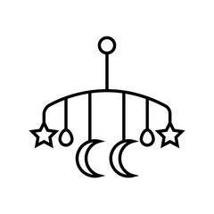 children's toy on the bed icon