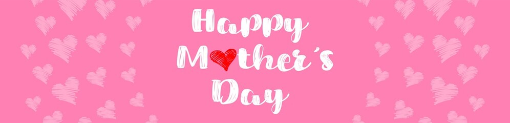 Happy Mother's Day Heart-Typocraphic illustration vector Calligraphy Background, celebration card,printable, ornaments celebrations, gift card invitation,