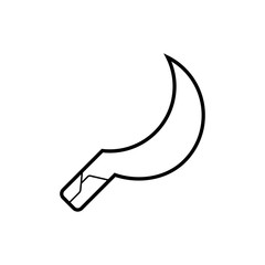  Sickle icon vector illustration photo