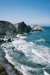 California Paisaje Playa Costa Montaña