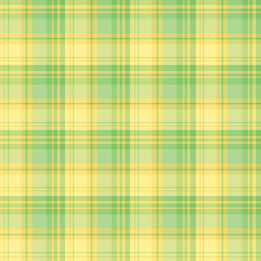 Seamless pattern in interesting summer yellow and green colors for plaid, fabric, textile, clothes, tablecloth and other things. Vector image.