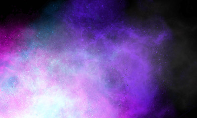 Abstract colorful cosmos illustration. Abstract creative cosmic background with stars. Design templates for social media, wallpaper, poster, card design and more