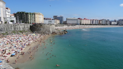 A Coruna is a city on the North of Spain