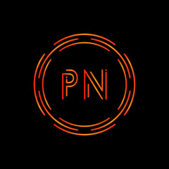 Initial Letter PN Logo Design Vector Template. PN Letter Logo Design