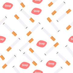 Cigarette butt vector background pattern