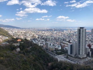 aerial view of the city