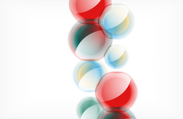 Abstract background - glass shiny transprent hexagon shapes overlapping eath other. Vector Illustration For Wallpaper, Banner, Background, Card, Book Illustration, landing page