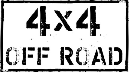 4x4 off-road emblem. Extreme Suv logo vector illustration stamp © Sergey Nikitin