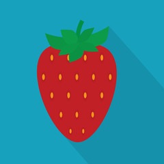 sweet strawberry icon- vector illustration