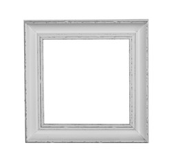wood frame isolated on white background, This has clipping path.