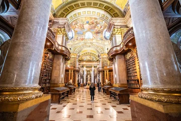 Deurstickers Wenen Oostenrijkse Nationale Bibliotheek in Wenen