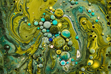 Abstract collection with colorful bubbles. Spellbinding abstract cosmic landscape