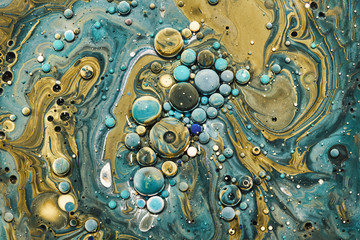 Obraz na płótnie Canvas Abstract collection with colorful bubbles. Spellbinding abstract cosmic landscape