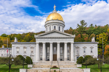 Fototapeta na wymiar The Vermont State House in Montpelier, Vermont