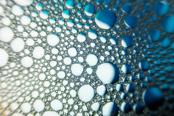 Abstract water with color bubbles and texture
