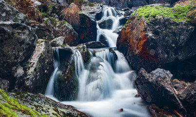 Long exposure picture of a waterfall / river.