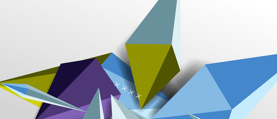 Trendy simple triangle abstract background, dynamic motion concept. Vector Illustration For Wallpaper, Banner, Background, Card, Book Illustration, landing page