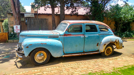Vintage car, Clarens, Free State, South Africa