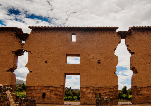 Incan Ruins of Raqchi, Peru, South America