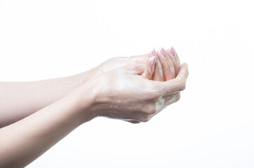 Hand washing to protect against the virus