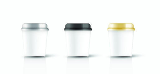 packaging template round bucket, cylinder, container ice cream, yogurt, vector design illustration.