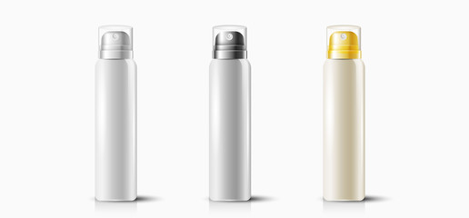 Packaging template hair spray vector design illustration.