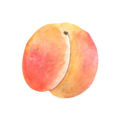 Peach. Sweet fruit. 3d icons set. Realistic illustration