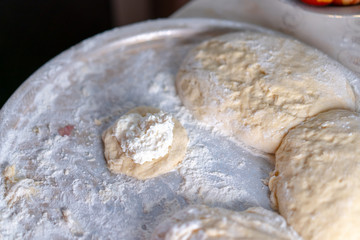 Preparing a Dough for Baking Sweet Buns